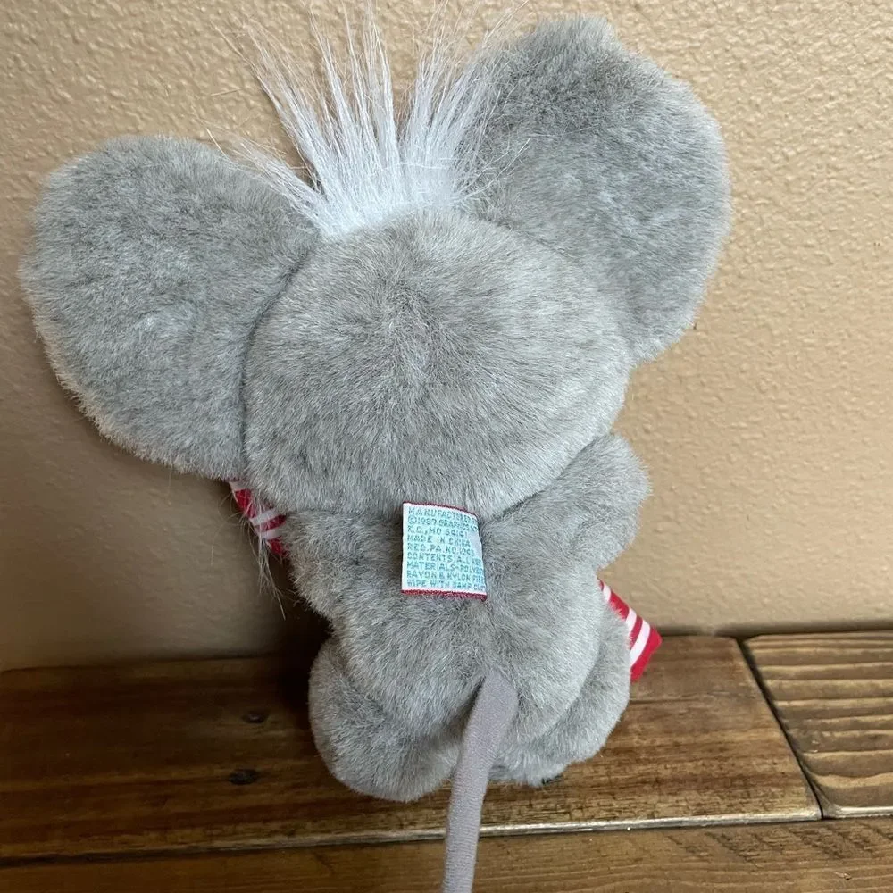 Heartland 1987 Plush Mouse with Candy Cane